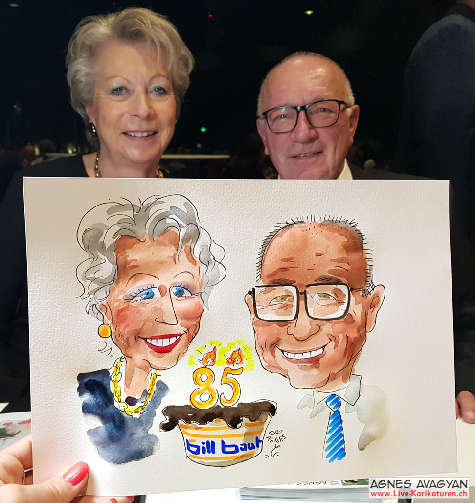 Double portrait at the company event