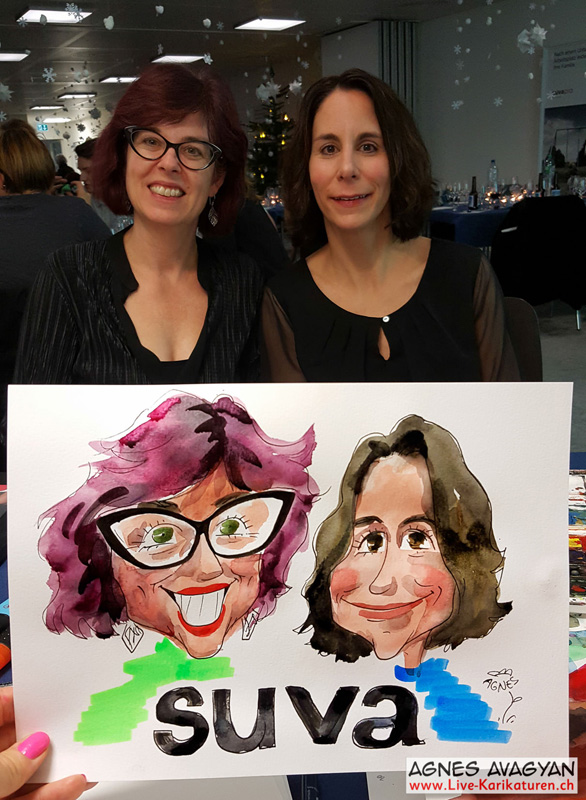 Suva team with a double portrait